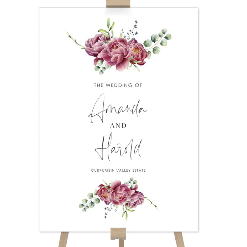 Darling Wedding Welcome Sign