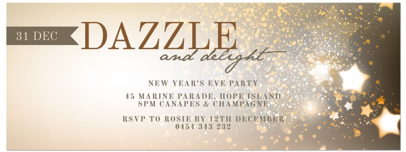 Dazzle Delight Party Invitations