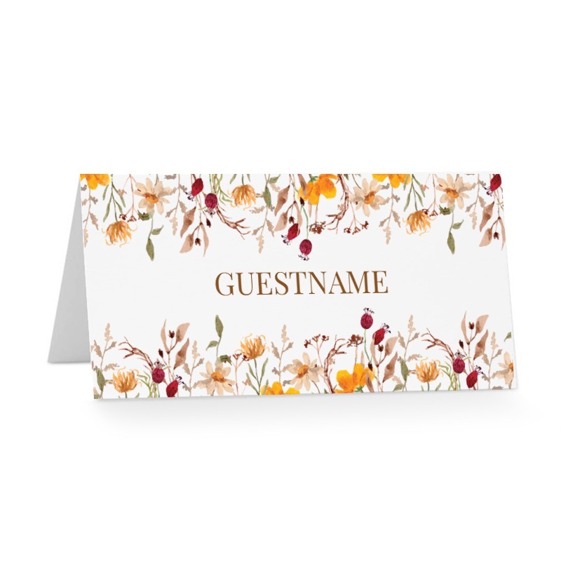 Delight Widflowers Wedding Placecards