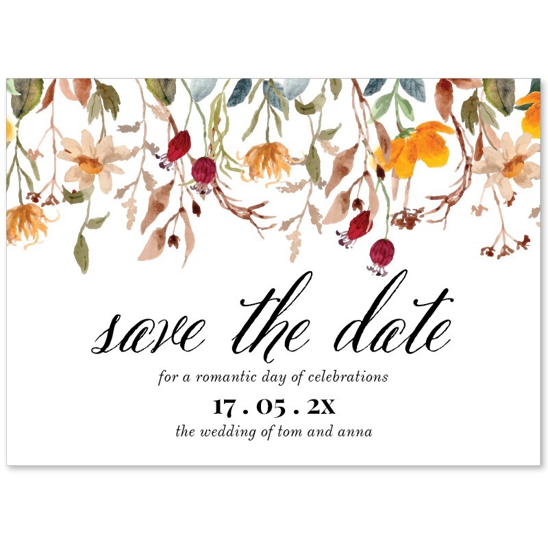 Delight Wildflowers Save The Date Cards