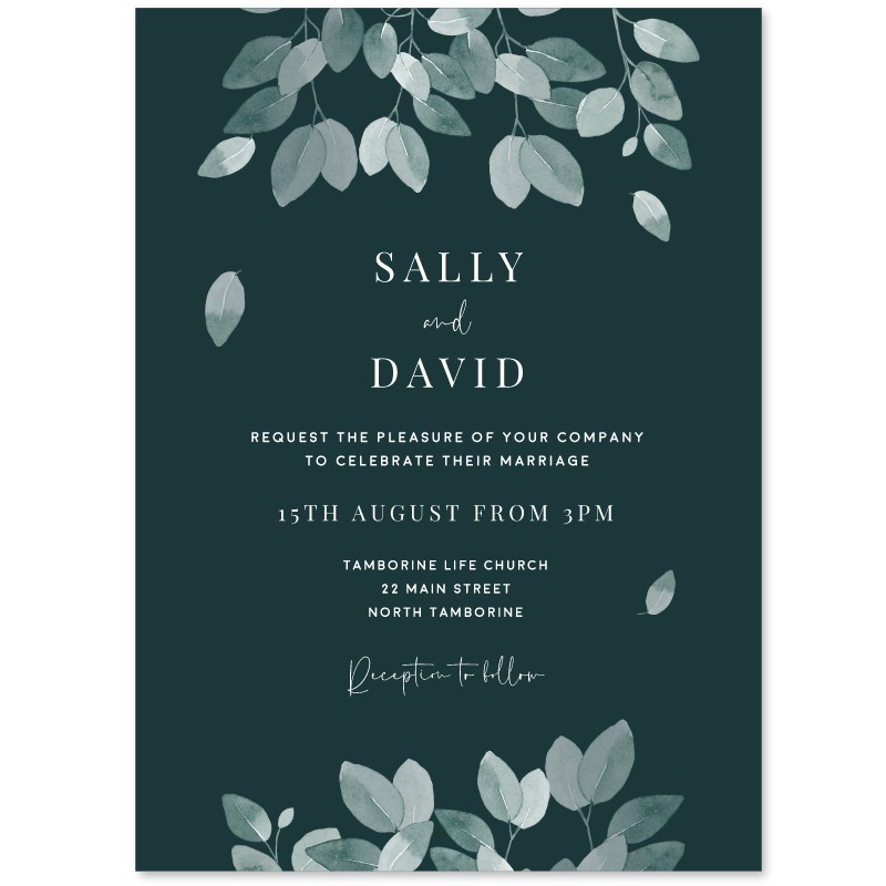 Earthy Wedding Invitations