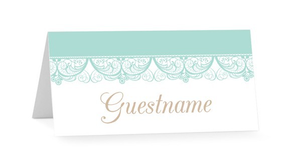 Elegant Lace Confirmation Placecards