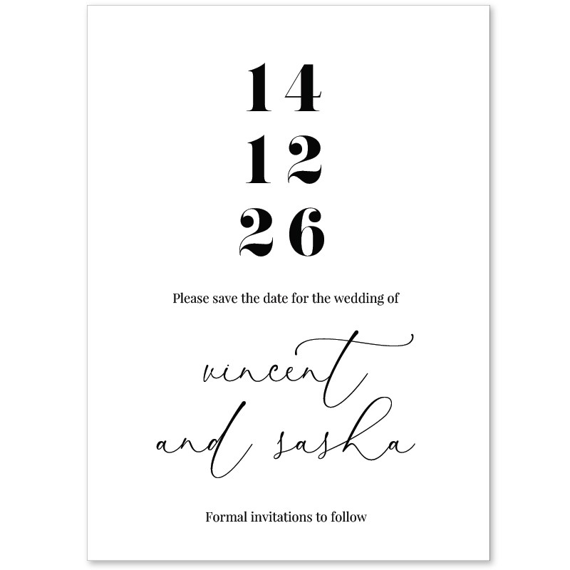 Neutral Love Save The Date Cards