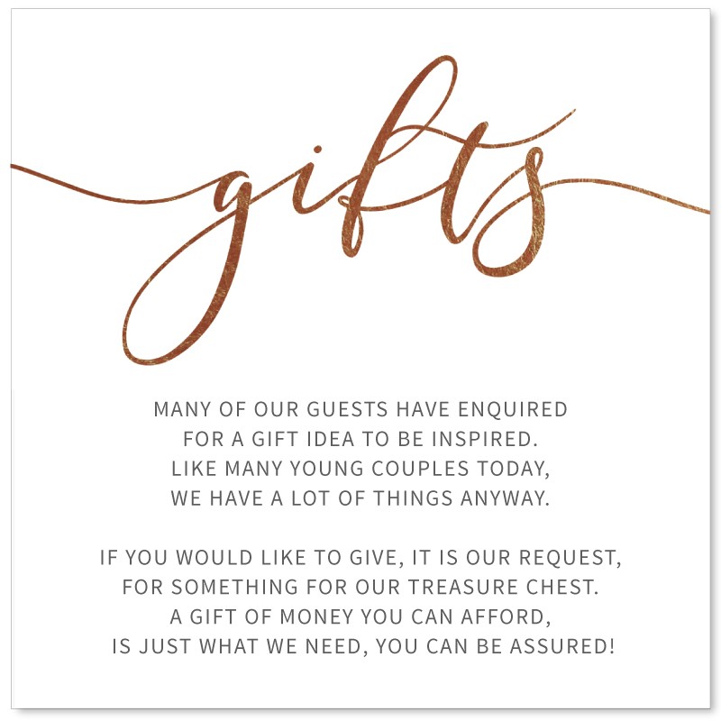 Forever Calligraphy Wishing Well Card