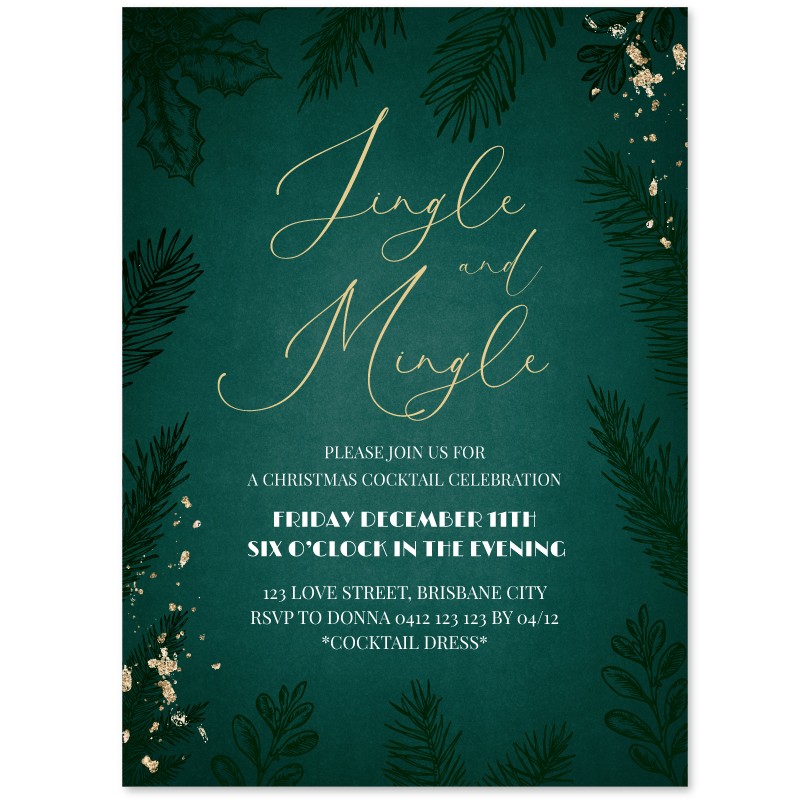 Exquisite Christmas Invitations