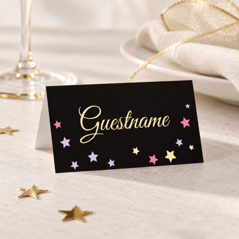 Falling Stars Placecards