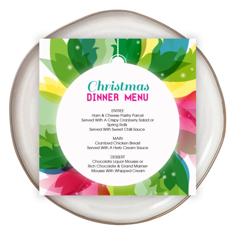 Festive Spirit Menu