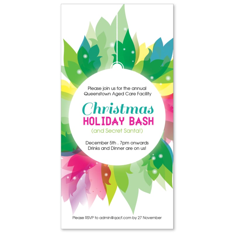 Festive Spirit Christmas Invitations