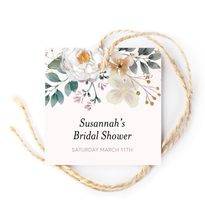 Floral Kitchen Tea Gift Tags