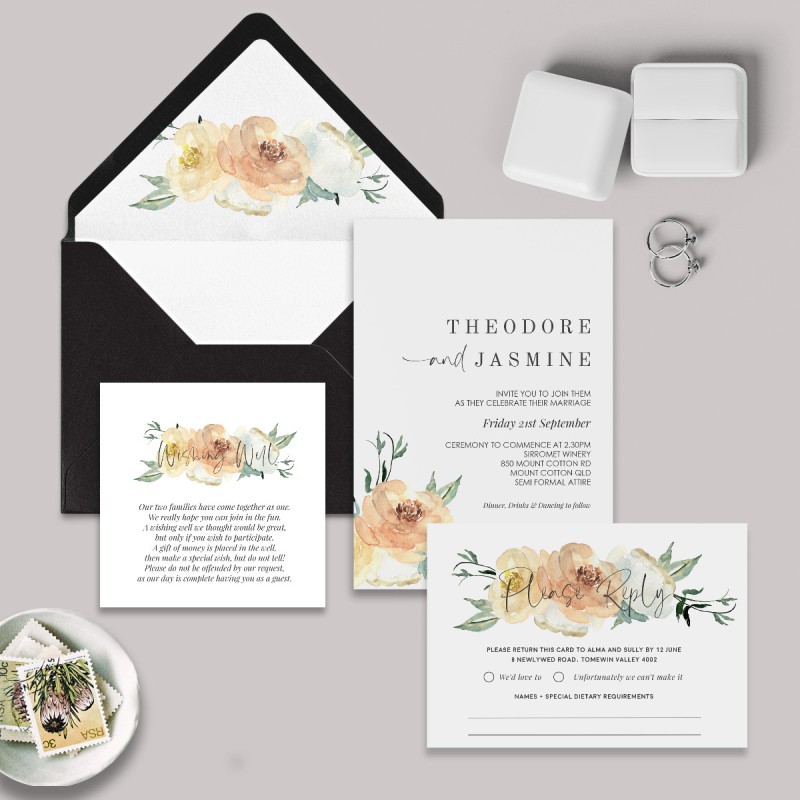 Mr and Mrs Wishing Well Card