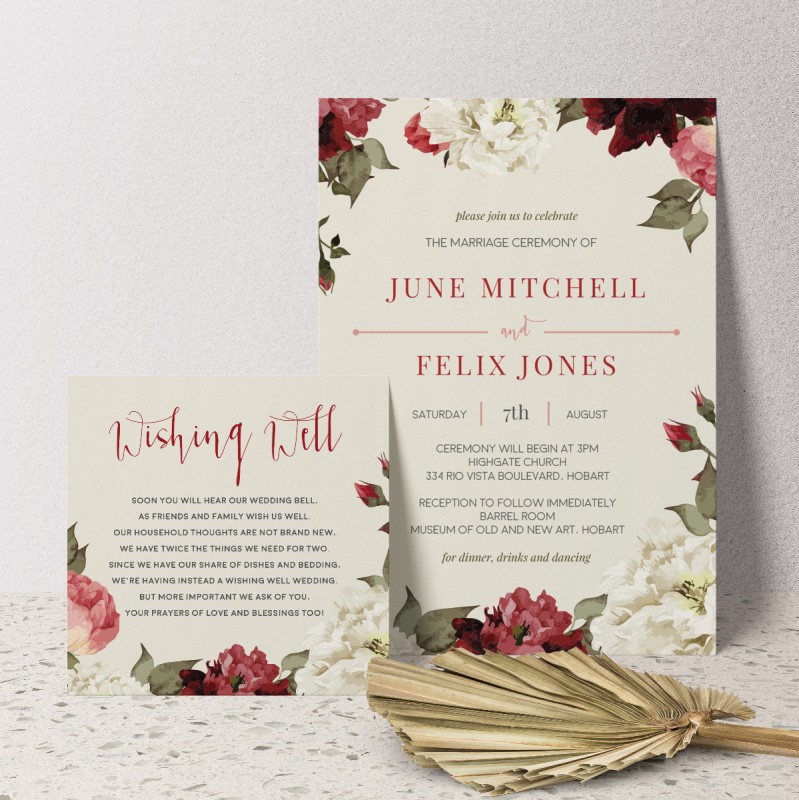 Garden Love Wishing Well Card