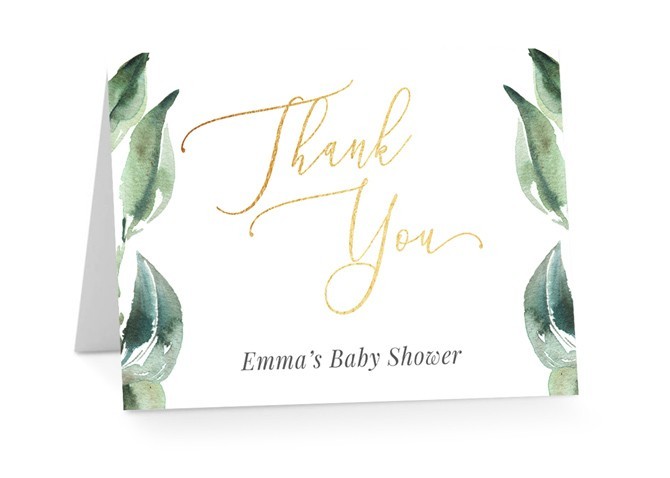 Florence Baby Shower Thank You Card