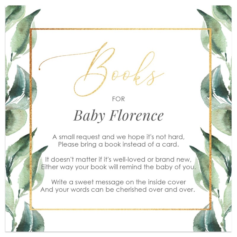 Florence Baby Shower Wishing Well Card