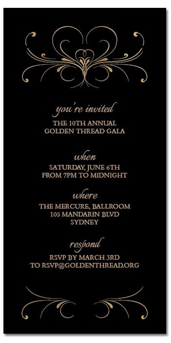 Flourished Corporate Invitations