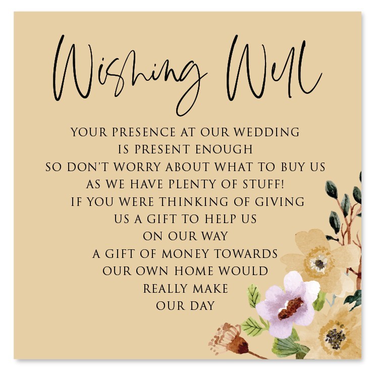 Flower Bed Wishing Well Card