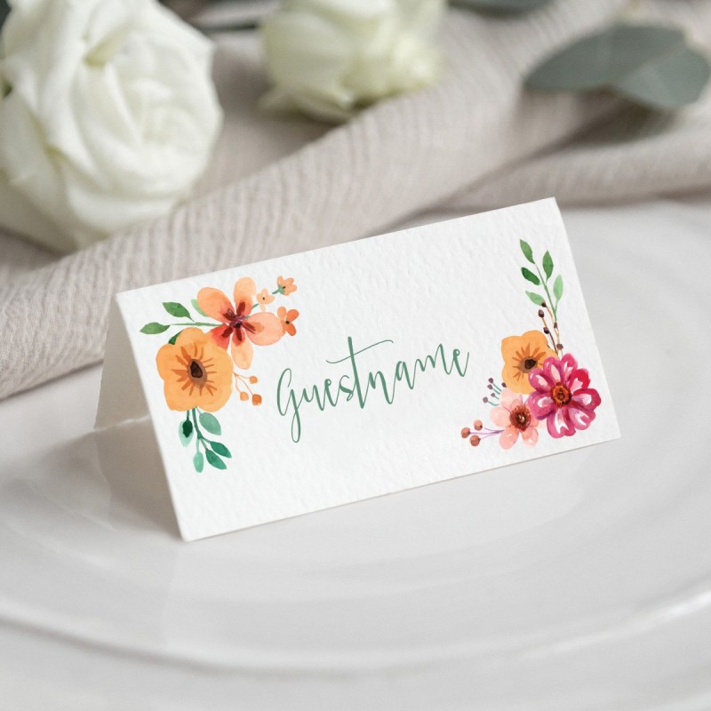 Wrapped in Flowers Placecards