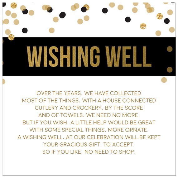 Foiled Fun Wishing Well Card