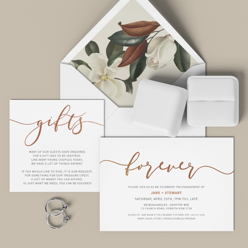 Forever Calligraphy Wishing Well Card