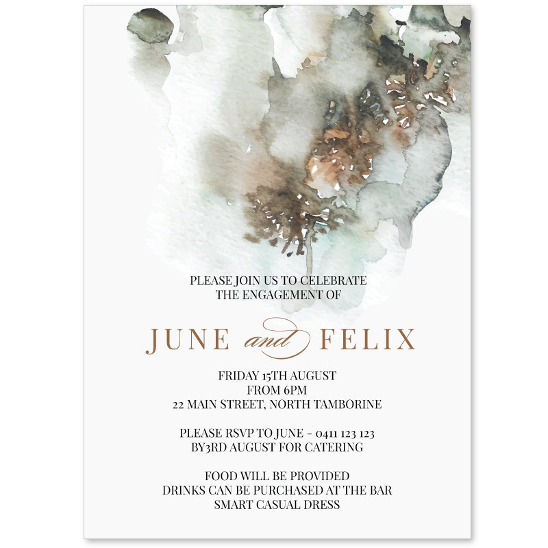 Formal Engagement Invitations