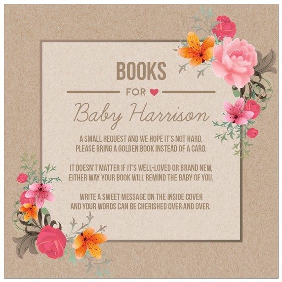 Fragrant Baby Shower Wishing Well Card