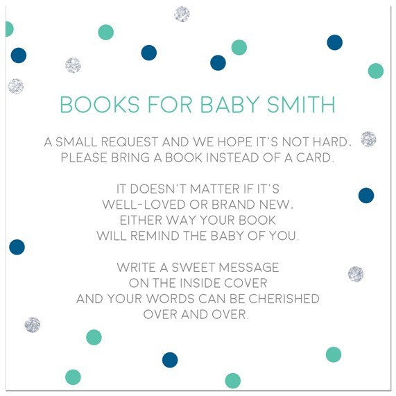 Fun Fleck Baby Shower Wishing Well Card