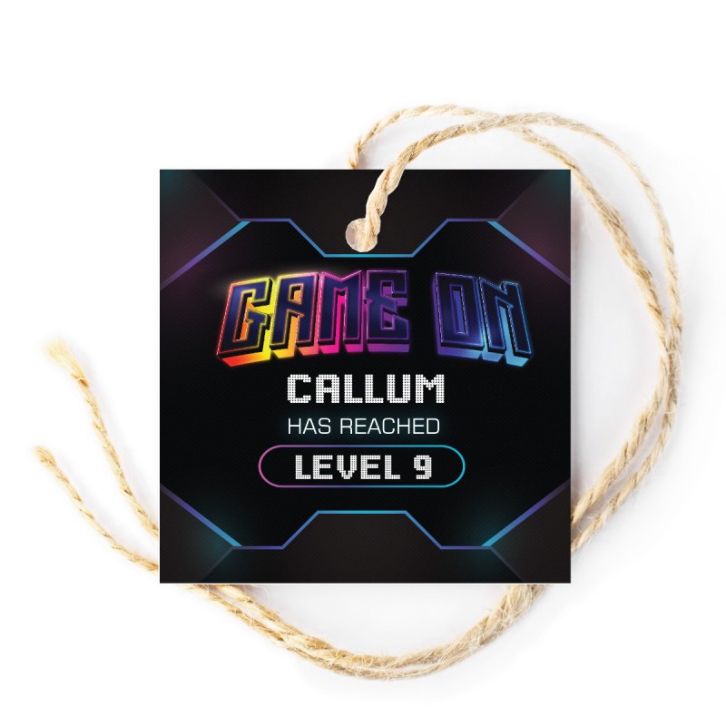 Gamer Birthday Gift Tags