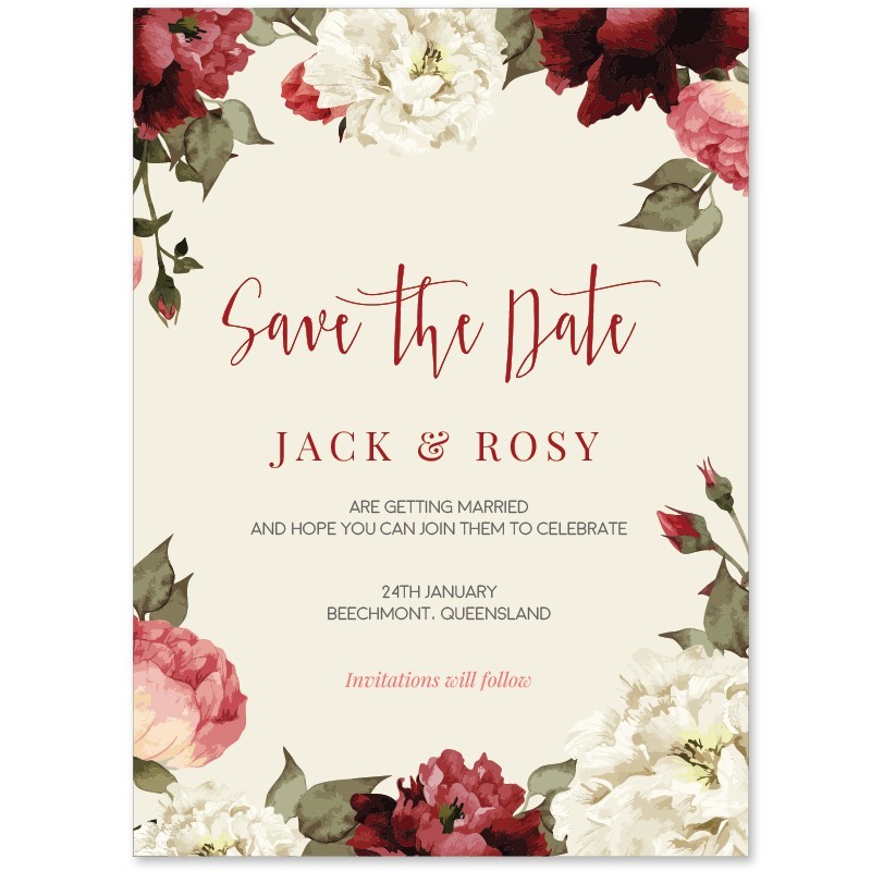 Garden Love Save The Date Cards