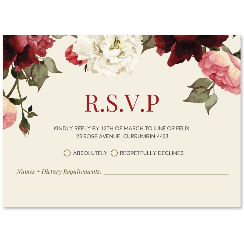 Garden Love Response Card