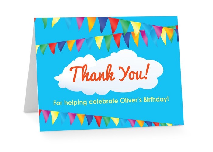 Garlands Birthday Thank You Cards