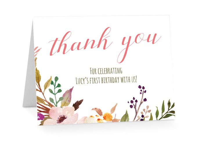 Gather Birthday Thank You Cards