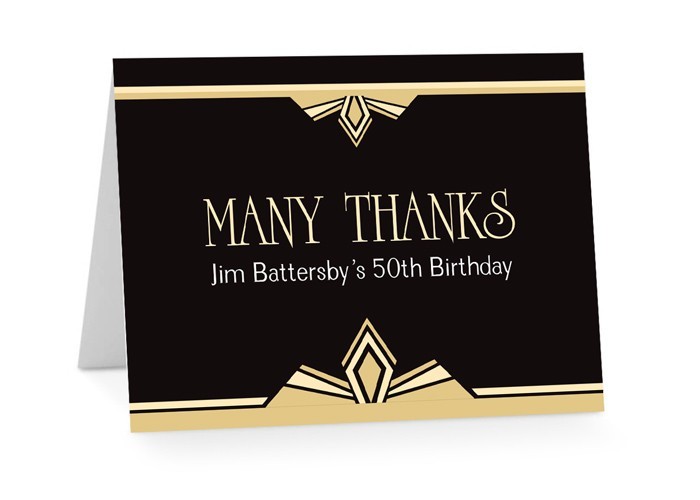 Gatsby Ball Thank You Cards