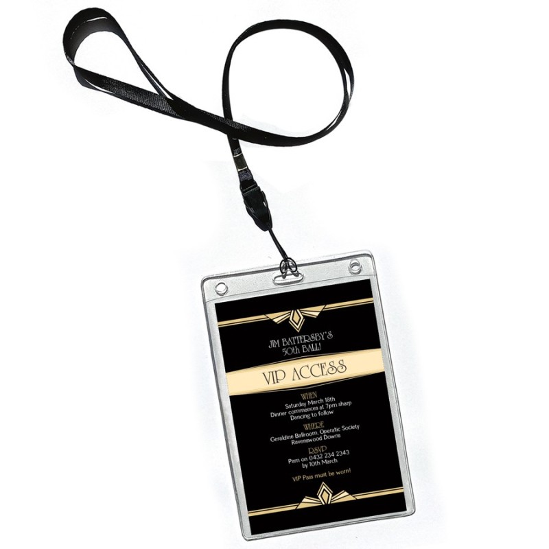 Gatsby Event VIP Invitations