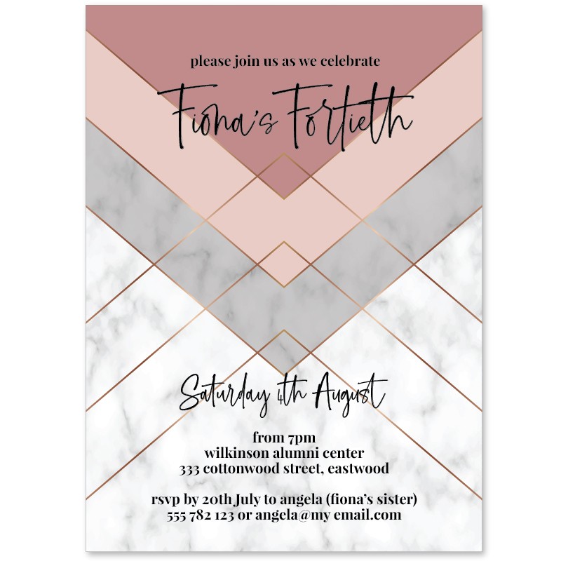 Geo Wonderland Birthday Invitations