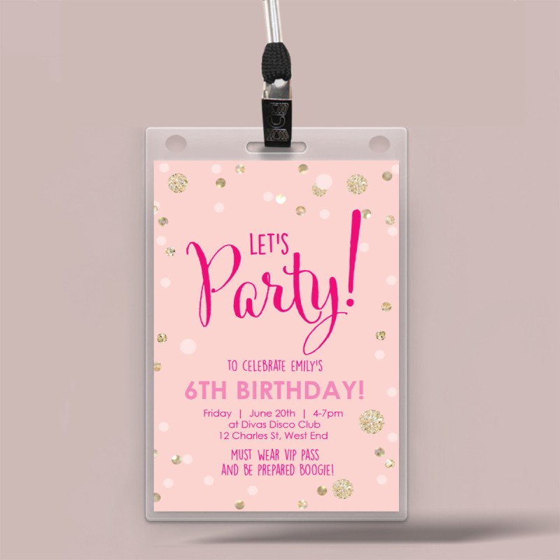 Boogie Time VIP Invitations