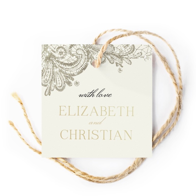 Graceful Wedding Gift Tag