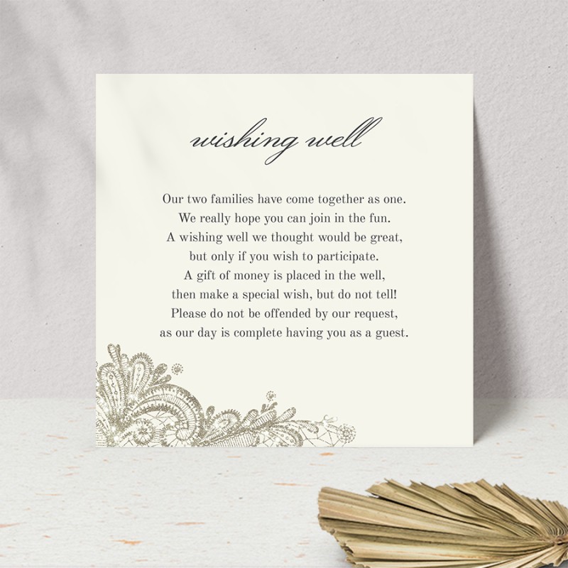 Graceful Wishing Well Card