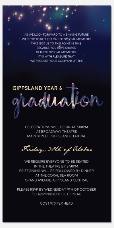 Grad Shine Graduation Invitations