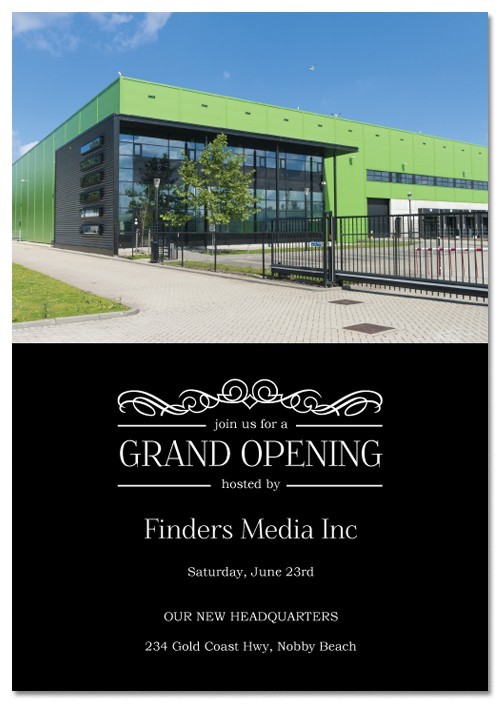 Grand Opening Corporate Invitations
