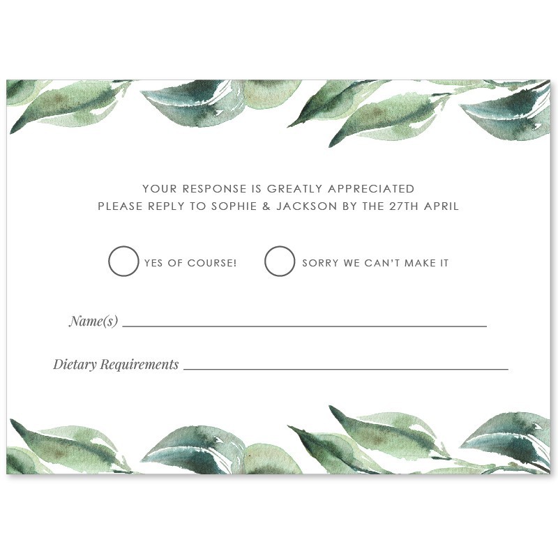 Growing Vines Response Card