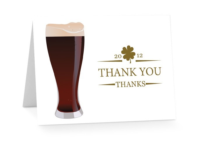 Guinness Birthday Thank You Cards