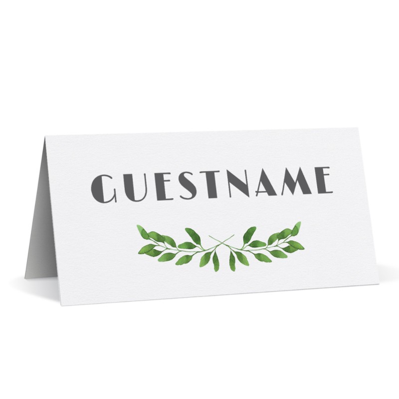 Gum Leaves Wedding Place Card