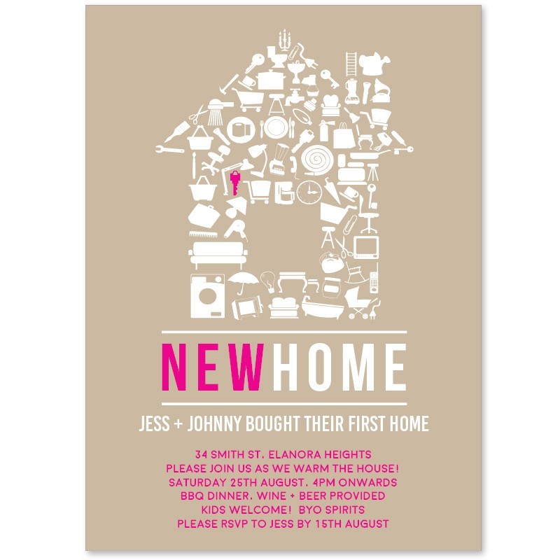 New Home Housewarming Invitations
