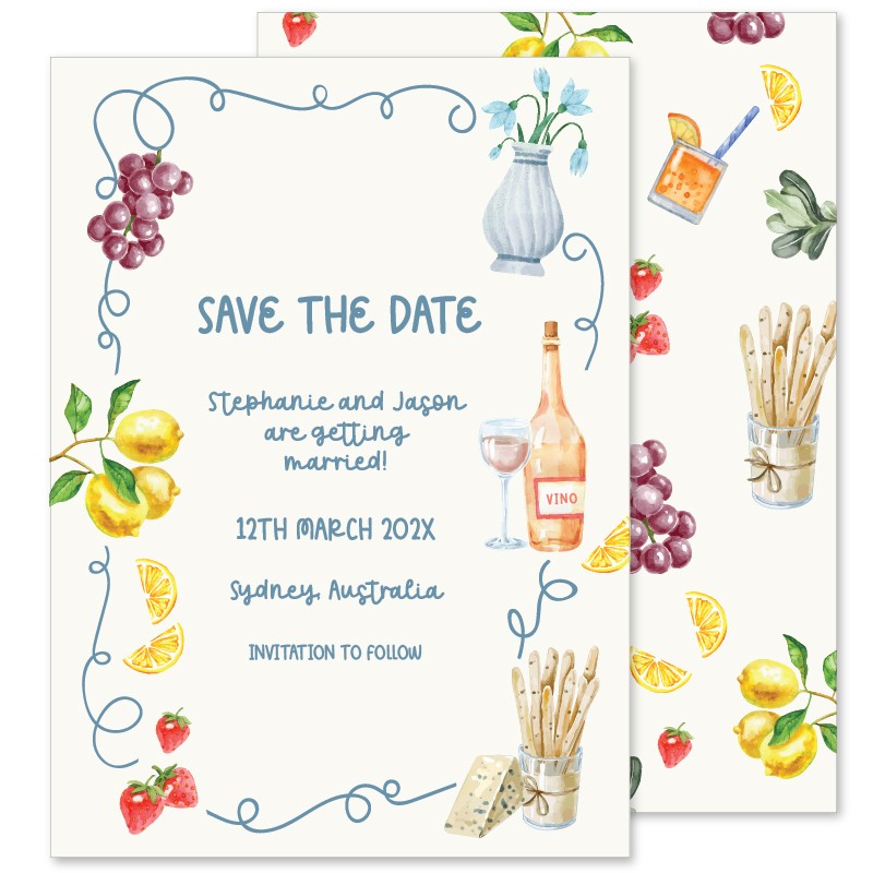 White Lotus Save The Date Cards