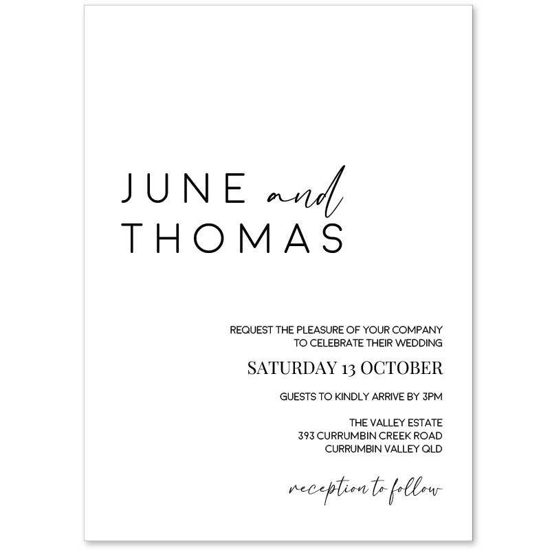 Innocent Wedding Invitations