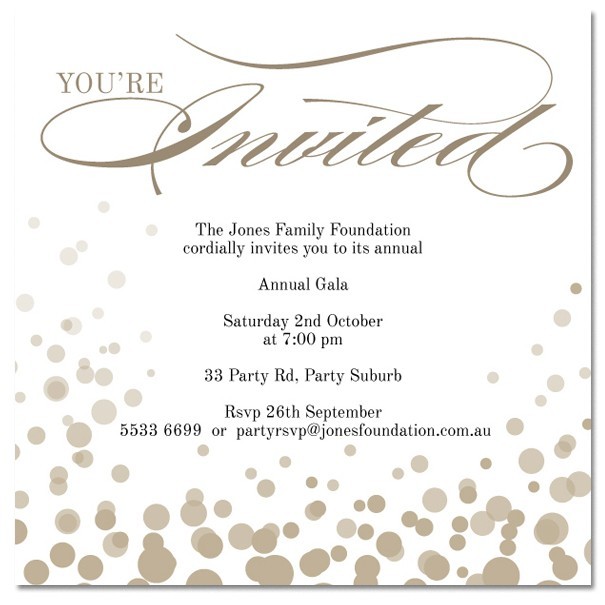 Invited Corporate Invitations