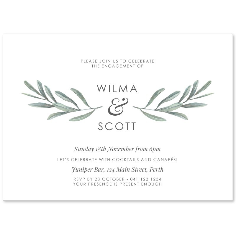 Italian Escape Engagement Invitations