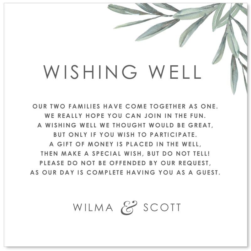 Italian Escape Wishing Well Card