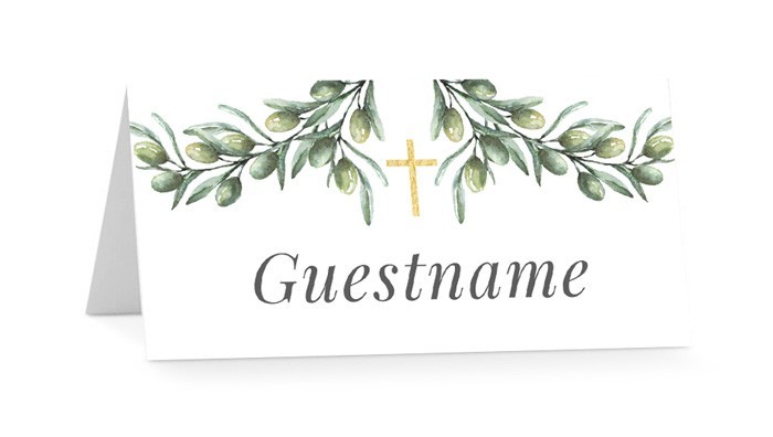 Italian Olives Religious Placecards