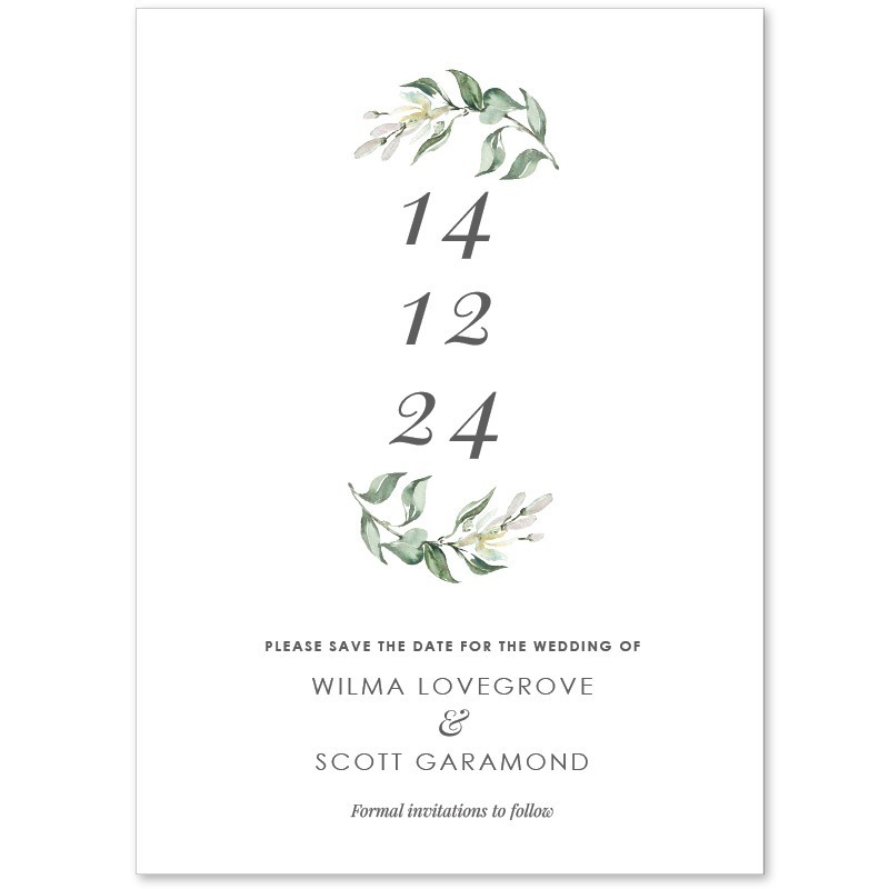 Charming Save the Date Card