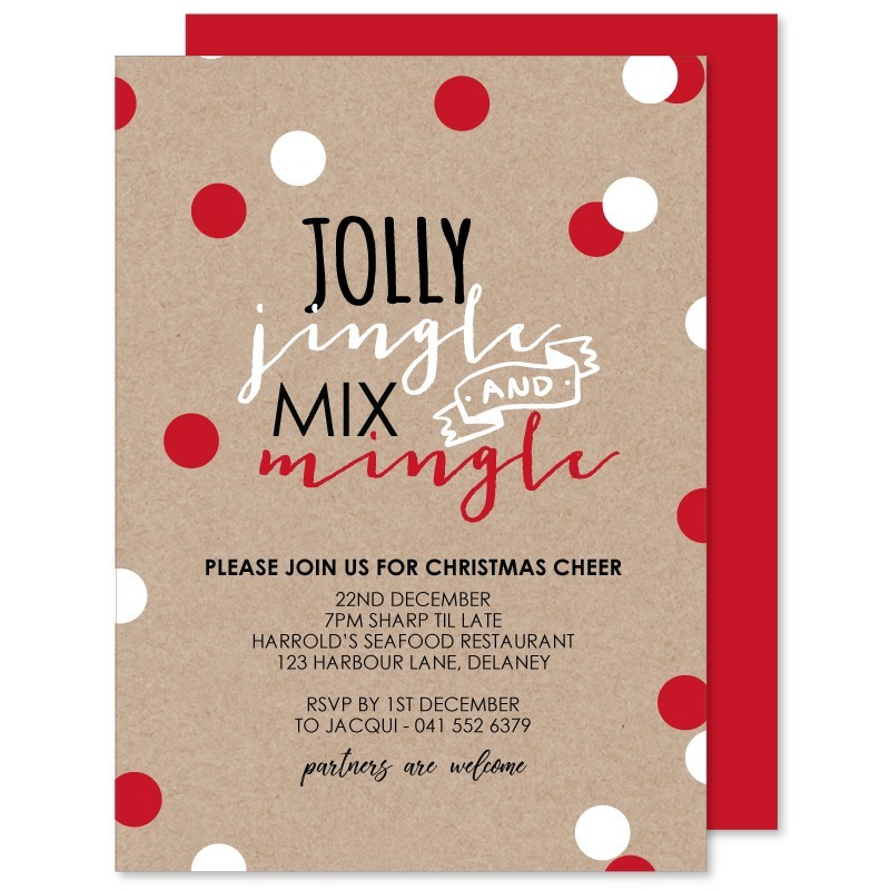 Jolly Jingle Christmas Invitations